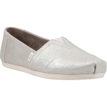 Imagem de TOMS Sapatilhas femininas Alpargata Graphic Slip On Casual - Cinza, Prata, 37