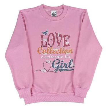 Imagem de Blusa Moletom Flanelada Menina Juvenil Estampada Moda Tenn - Paraíso D