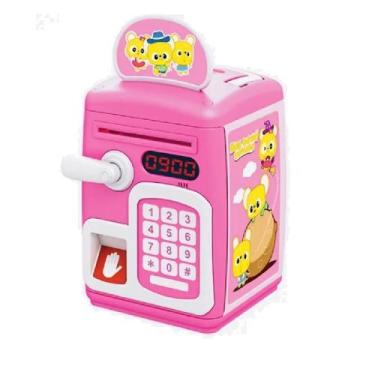 Imagem de Cofrinho eletrônico digital com senha impressão digital e teclado para