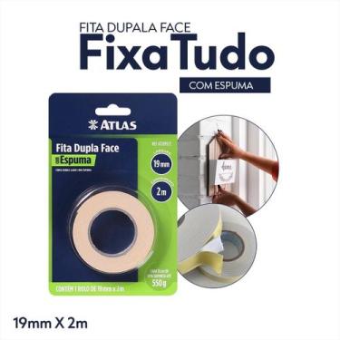 Imagem de Fita Dupla Face Adesiva com Espuma Cola E Fixação Intensiva Atlas até 