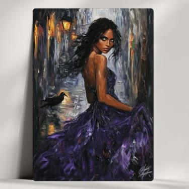 Imagem de Pomba Gira - Quadro Decorativo - As Mais Cultuadas, Arte Expressionista Umbanda/Candomblé - 28x20cm (Pomba Gira Maria Mulambo)