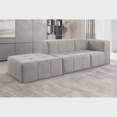 Imagem de Sofá Modular 3 Lugares Bouclé