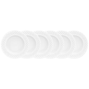 Imagem de Jogo De Pratos Rasos Tramontina Porcelana Ingrid 27Cm 6 Pç