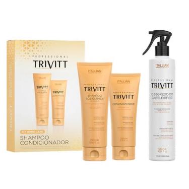 Imagem de Kit Home Care Shampoo e Condicionador + Segredo  Trivitt - Itallian Ha