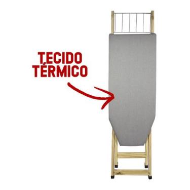 Imagem de Tábua de Passar Roupa Com Tecido Térmico com 2 Regulagens de Altura de