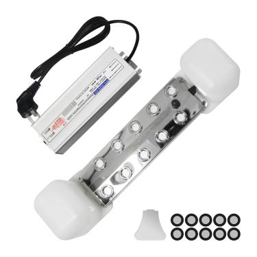 Imagem de Yimistnnts Máquina De Névoa Ultrassônica Com 10 Cabeças, Nebulizador De 7000 Ml/H, Nebulizador Ultrassônico De 200 W, Atomizador Para Lago, Máquina De Névoa À Prova D'Água Ip67 Com Flutuador Para Ja