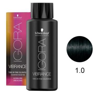 Imagem de Schwarzkopf  Igora Vibrance 1-0 Preto 60ml, UNICA