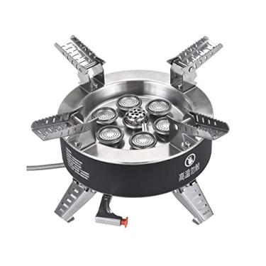 Imagem de Bulin AirOka B18 18000W Liga de Titânio Portátil Piquenique Acampamento Fogão à Prova de Vento Queimador a Gás com Ignição Piezo e Estojo de Transporte Queimador de Fogão Dobrável para Mochila Exterior/Caminhada/Piquenique