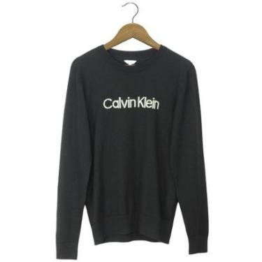Imagem de Sueter Calvin Klein Tricot Preto Masculino-Masculino