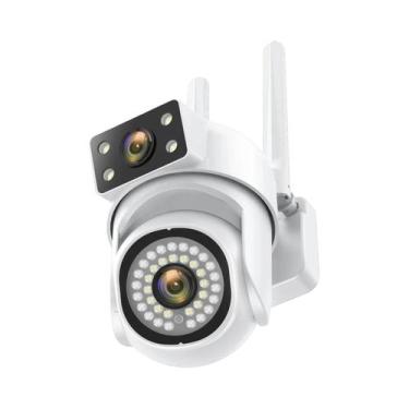 Imagem de Câmera de Segurança IP WiFi 5G - 8MP/6MP, PTZ, Lente Dupla, Visão Notu