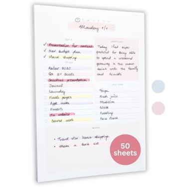 Imagem de Lamare Bloco de notas diário para fazer – Agenda diária sem data, agenda de trabalho e bloco de notas para produtividade