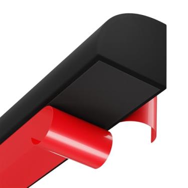 Imagem de Moldagem flexível de um quarto redondo, descasque e cole, acabamento de moldagem de canto, moldagem de borda de borracha impermeável acabamento quadrilateral para bancadas de canto de parede, 0,7 ×