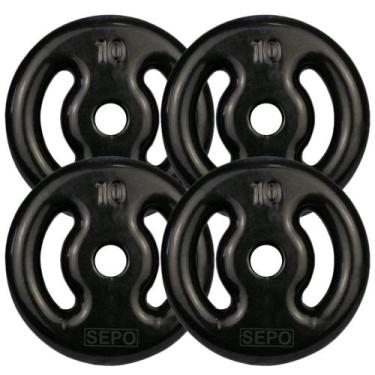 Imagem de Kit com Anilhas Emborrachadas - ( 4x10Kg) - SEPO