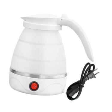 Imagem de Ｂｅｓｇａ Viagem dobrável chaleira elétrica panela 12l com cabo de alimentação separável ebulando rapidamente a caldeira de água de armazenamento de, Branco