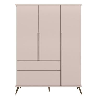 Imagem de Guarda Roupa Infantil 100% Mdf Pés Retrô Melinda Rosê - Phoenix