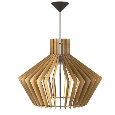 Imagem de Luminária Teto Tipo Pendente Cristal Mdf Completa Mdf Cru