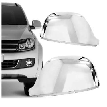 Imagem de Jogo Aplique Capa Cromada Retrovisor Volkswagen Amarok 2022 - Shekpart