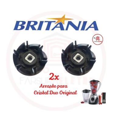 Imagem de 2x Arraste do Copo Liquidificador Britania Cristal Duo 700w Original
