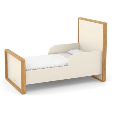 Imagem de Berço Americano Tutto New Freijó Off White Capitonê New Boucle E Colchão - Matic