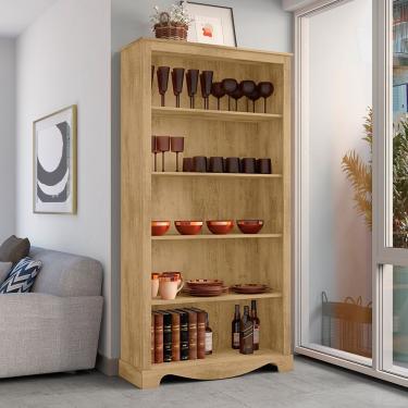 Imagem de Cristaleira Chicago Sala De Estar Mdf Cinamomo