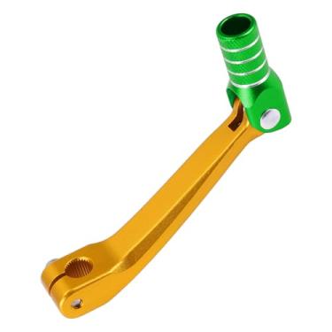 Imagem de A ABSOPRO Alavanca de câmbio dobrável de motocicleta para Honda CRF150F 2003-2017 Braço de alavanca de câmbio de pedal tom dourado verde prateado 1 peça