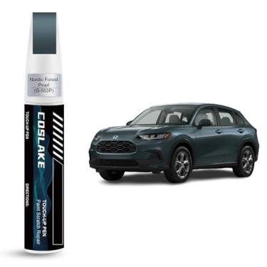 Imagem de COSLAKE Tinta de retoque de carro (Nordic Forest Pearl(G-553P)) para Honda, kit de reparo de arranhões de pintura de carro, solução rápida e fácil de reparar, caneta removedor de arranhões 2 em 1 com