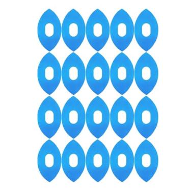 Imagem de OIIBWQ 20x Fitas Esportivas Patches Banda Respirável Suporte Muscular Fitas de Cinesiologia Pré-cortadas para Futebol Natação Esportes Articulação do Ombro, Azul