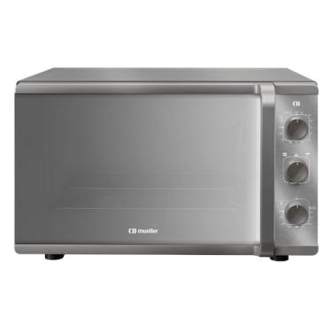 Imagem de Forno Elétrico de bancada Mueller Espelhado 50 litros e 3 Modos de Assar MFB50K 220V