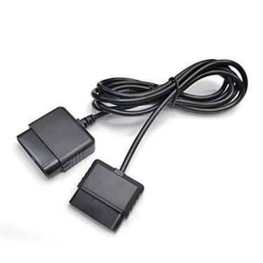 Imagem de Pacote com 2 cabos de extensão para controle de PS2, 1,8 m para console de jogos Sony Playstation 2 PS2