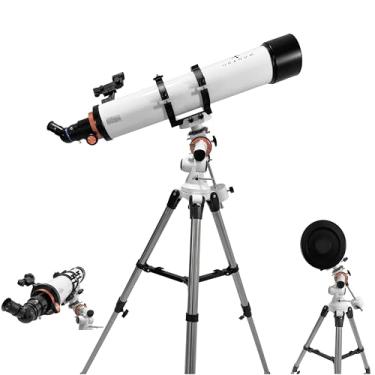 Imagem de Telescópio Refrator 120/900mm Aries Potência Ampliação Observação Astros Lentes Acessórios Explorar Céu Universo Uranum