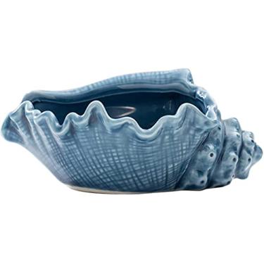 Imagem de Cinzeiros criativos de cerâmica para cigarros, suporte de cinzas em forma de concha, decorações de casa modernas, 15,5 cm C x 11 cm L x 7 cm A
