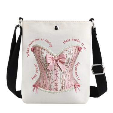 Imagem de G2TUP Bolsa tiracolo Queen History Presentes para fãs da realeza francesa Let Them Eat Cake Gift Regency Bolsa de ombro, When Everyone is