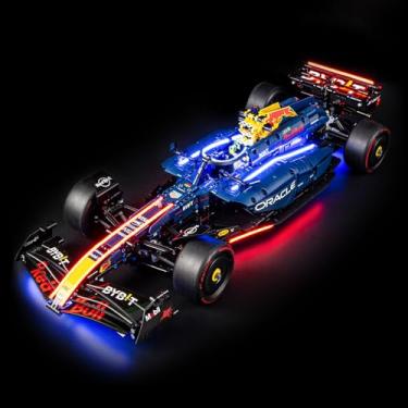 Imagem de Kit de luz LED compatível com Lego Oracle Red Bull Racing RB20 F1 conjunto de carro, iluminação criativa compatível com Lego 42206 (apenas luzes, sem modelos)