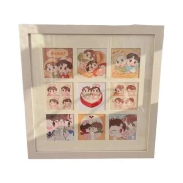 Imagem de Porta-retratos DIY De Nove Grades Para Decoração De Parede E Exibição 