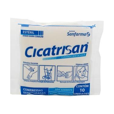 Imagem de Compressa Gaze C/10 Esteril Sanfarma