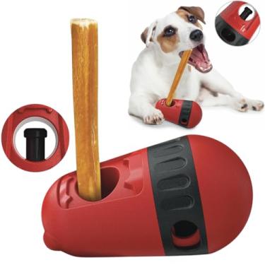 Imagem de hotspot pets Suporte de bastão e suporte de mastigar para cães – Dispositivo de segurança resistente para evitar asfixia, segura com segurança os bastões de bully e mastigáveis de iaque – Design