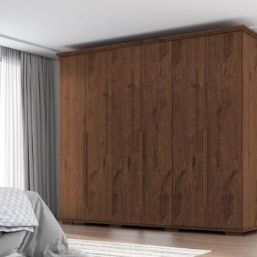 Imagem de Guarda Roupa Casal em Mdp com 6 Portas Everet - Zanzini