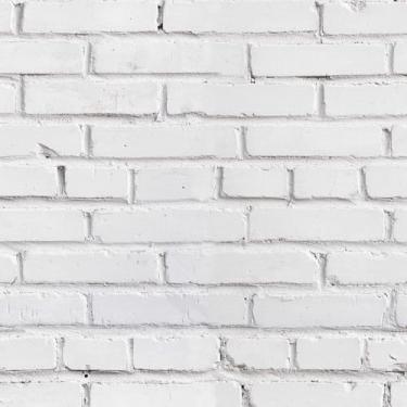 Imagem de Papel de Parede Efeito 3D Adesivo Tijolos Gesso Branco Tijolinhos 10m