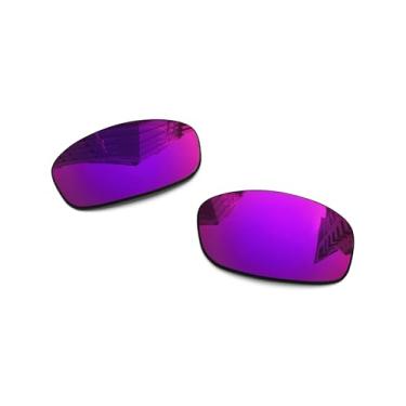 Imagem de Lentes de reposição polarizadas de 1,6 mm para óculos de sol Oakley Fives Squared (4+1)² OO9238 54 mm, proteção UV, lente espelhada escura, peças de reparo e kit (sol da meia-noite)