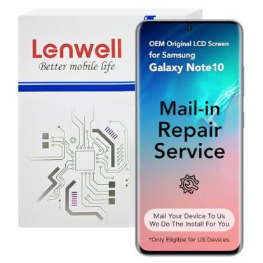 Imagem de Lenwell Serviço de reparo por correio com tela de substituição para Samsung Galaxy Note 10 (6,3 polegadas) Verdadeiro original OEM Pull Display digitalizador LCD Touch Assembly N9700 N970F/DS N970U