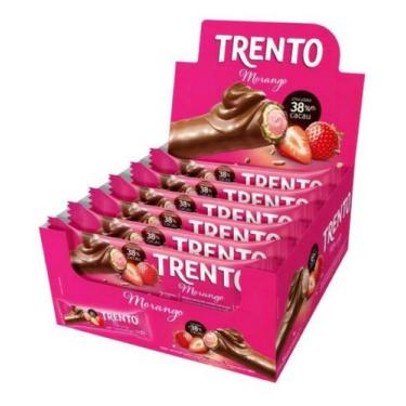 Imagem de Chocolate Trento Morango 16x32g - Peccin