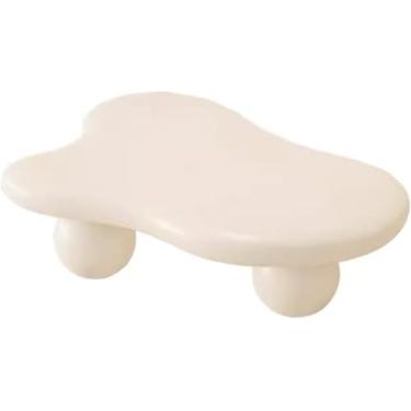 Imagem de Mesas De Centro Para Sala De Estar Forma De Nuvem Branca, Estilo Creme, Pés De Bola, Bordas Arredondadas, Criam Uma Atmosfera Acolhedora Para Sala De Estar, Apartamento, A, Small