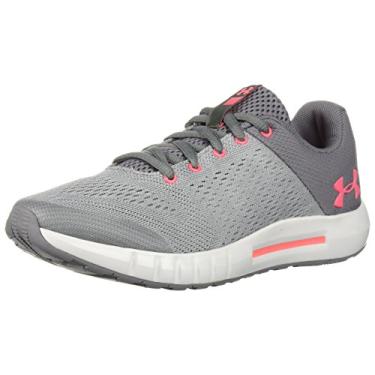 Imagem de Under Armour Tênis de corrida masculino, Cinza zinco/cinza nublado/brilho, 4.5 Big Kid