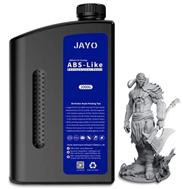 Imagem de JAYO Resina de resina 3D semelhante a ABS cinza 2000g, resina fotopolímero de cura UV 405 nm para MSLA DLP LCD Impresora com alta resistência e resistência, baixa viscosidade