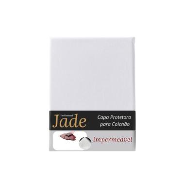 Imagem de Capa de Colchão Casal Impermeável com Elástico Jade - 138x188cm