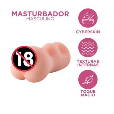 Imagem de Masturbadorr Masculino Vagina em Cyberskin 14cm - Papo de Amigas