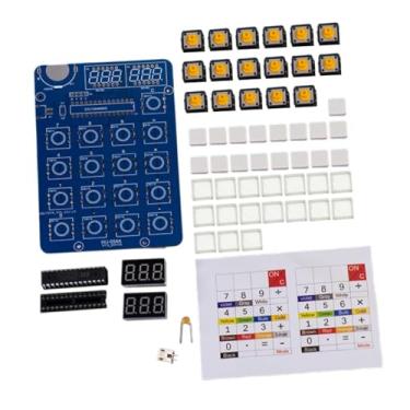 Imagem de menolana Kit de calculadora faça você mesmo de 6 dígitos Calculadora de mesa Solda Prática Kit de prática de soldagem Uso diário Aprendizagem Eletrônica, Sem Casca