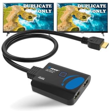 Imagem de OREI Divisor Hdmi 4K 1 Entrada 2 Saídas - 1X2 Para Monitores Duplos Ultra Hd A 30 Hz Com [Cabo De Pés], Suporte 3D E 1080P Xbox, Ps4, Blu-Ray, Hdt, Não Estende Tela Exibição