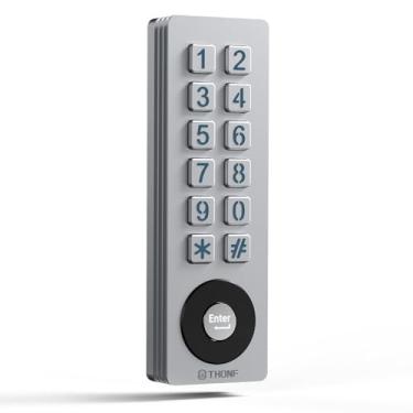 Imagem de Abridor universal de porta de garagem sem fio teclado sem chave para LiftMaster Chamberlain Genie Craftsman Linear Wayne Dalton Openers produzidos, caixa de metal sem chave sistema de acesso à porta