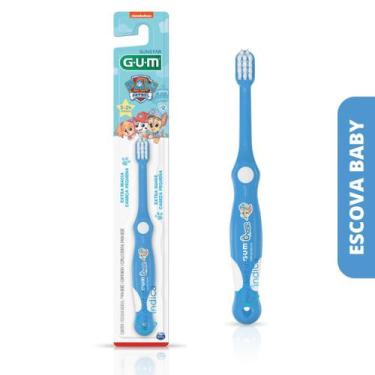 Imagem de Escova Dental Bebê Patrulha Canina  GUM  1 unidade, Amarelo